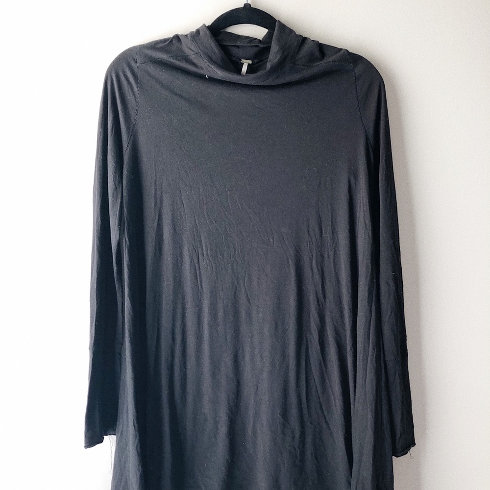 Free People Black Turtleneck Tunic